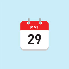 May 29 Concept Design. Vector Illustration.