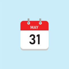 May 31 Concept Design. Vector Illustration.