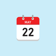 May 22 Concept Design. Vector Illustration.