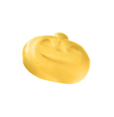 Delicious bright candy on white background. Halloween sweets