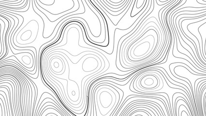 Topography map background. Vector geographic contour map. Topographic background and texture, Abstract lines background. Contour maps. Vector illustration. Abstract white topography vector background. - obrazy, fototapety, plakaty