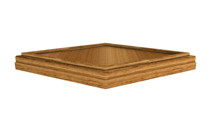 square wooden base