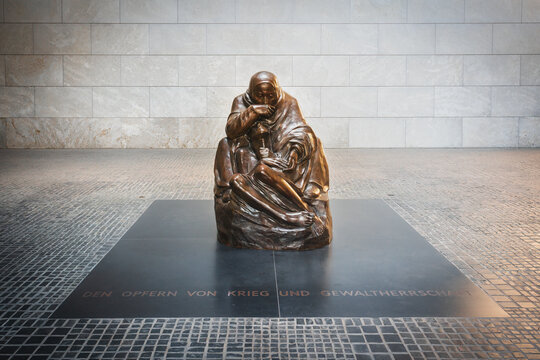 Mother with her Dead Son Sculpture at Neue Wache (New Guard) Building Interior - Berlin, Germany