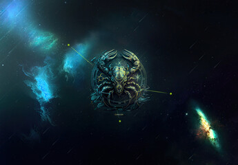 C&aacute;ncer: "Moonlit Emotions: A Moody and Sentimental Illustration of Cancer Zodiac Sign"
Background