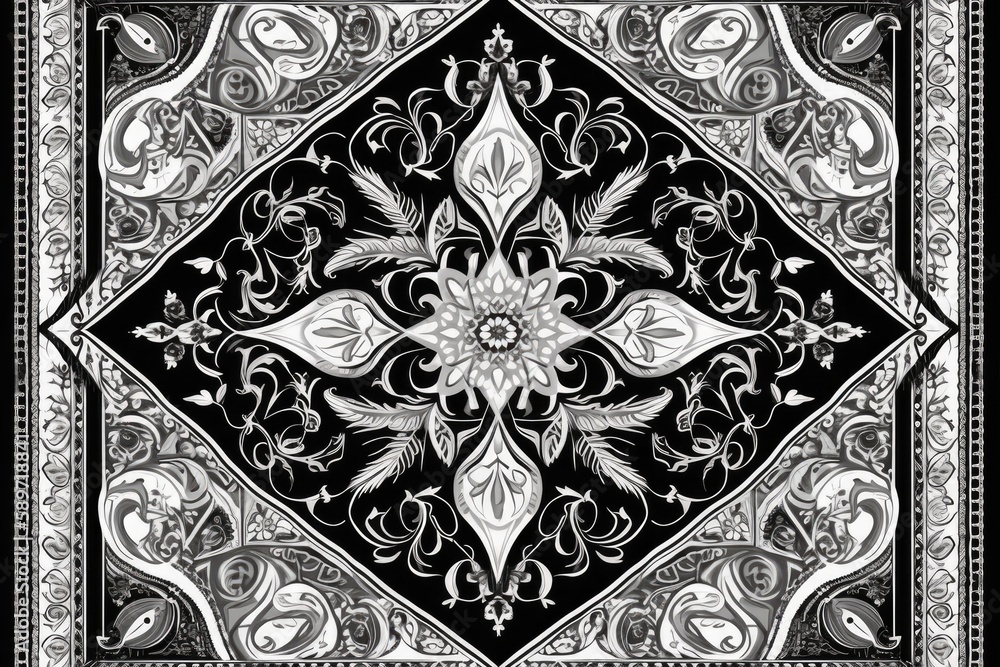 Aufkleber monochromatic tree branch captured in a photograph. generative ai