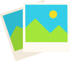 Two Picture Take Travel Trip Plan Tourism Flat