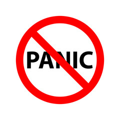 don't panic symbol illustration vector on white background..eps