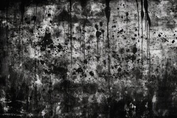 Obraz premium gritty, textured wall in black and white. Generative AI