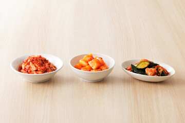 3種類のキムチ Three types of Kimchi