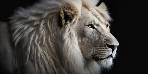 Obraz na płótnie Canvas lion face, top predator of the jungle