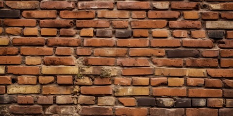 Brick wall bricks texture background, generated AI, generated, AI
