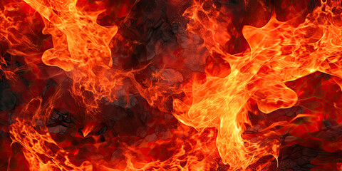 Fire flames hot heat texture background, generated AI, generated, AI