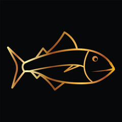 gold fish, icon, vector, template, design, style, trendy, collection