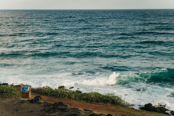 Kaiakea Point at Kapaa on Kauai Island in Hawaii - dec 2022