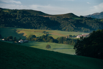 Obraz premium morning fog in the mountains of the Pyrenees