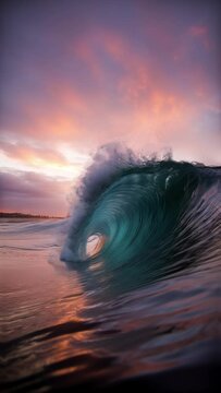 sunset on the beach