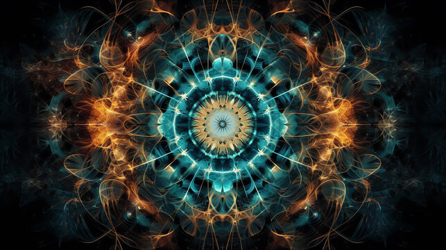 kaleidoscope made from water. generative AI
