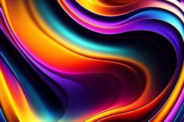 Abstract wavy wallpaper texture, generative AI