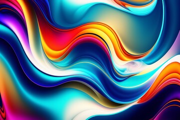 Abstract wavy wallpaper texture, generative AI