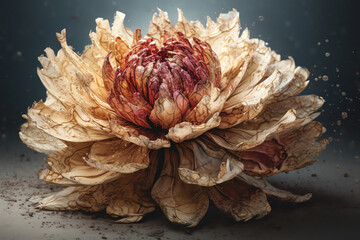 A flower made from thoughts. generative AI