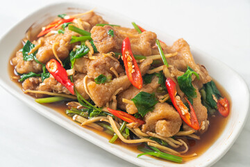 Stir Fried Fish with Chinese Celery