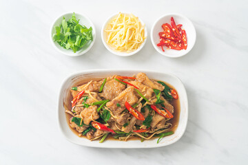 Stir Fried Fish with Chinese Celery