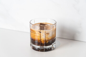 White Russian Coffee in glass