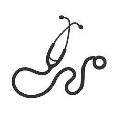 medical stethoscope of nurse and doctor to examine the patient's body