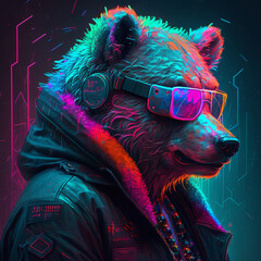 Cyberpunk Bear