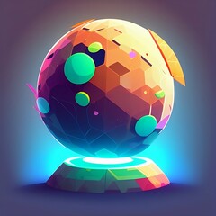 Earth Day Concept. ecological design. Illustration of Planet Earth. The concept of saving the Earth. Happy Earth Day, April 22, generative ai