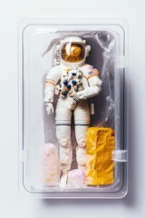 Exploring the galaxy: Plastic astronaut toy set, generative ai