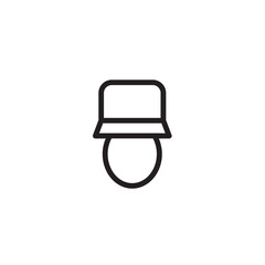 Hat Style Women Outline Icon