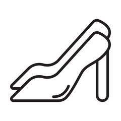 Heels icon illustration with transparent background