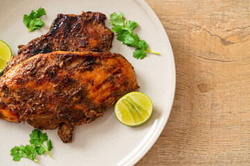 spicy grilled jamaican jerk chicken