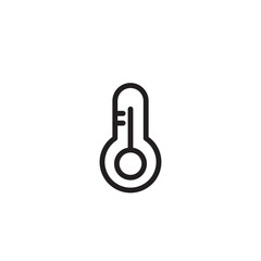 Warm Hot Temperature Outline Icon