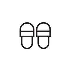 Foot Pedestal Sandal Outline Icon