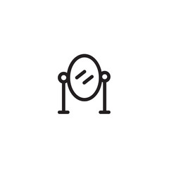 Mirror Beauty Reflect Outline Icon