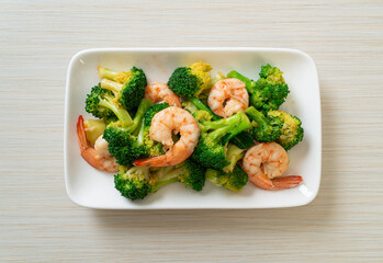 stir-fried broccoli with shrimps