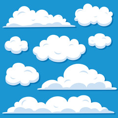 Clouds in the sky vector element best for design, pattern, illustration