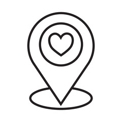 Love location, wedding location transparent illustration