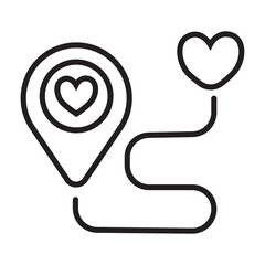 Love location, wedding location transparent illustration