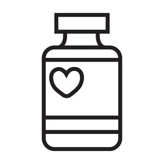 Medicine icon illustration with transparent background