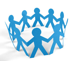 Team of paper chain people, Community, Support