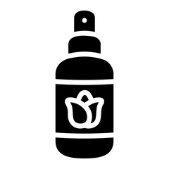 rose water glyph icon