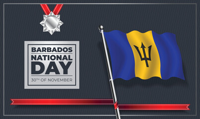 Barbados National Day, Vector Template Design
