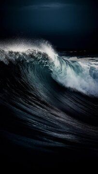 stormy sea wave