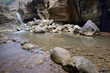 rocks in the water