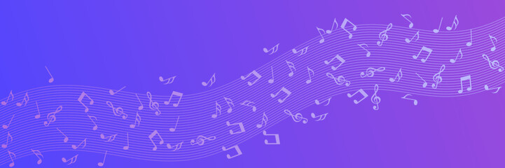 Abstract music background vector