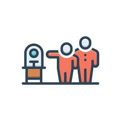 Color illustration icon for sought 