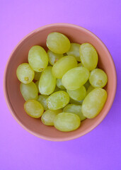 grapes in a bowl